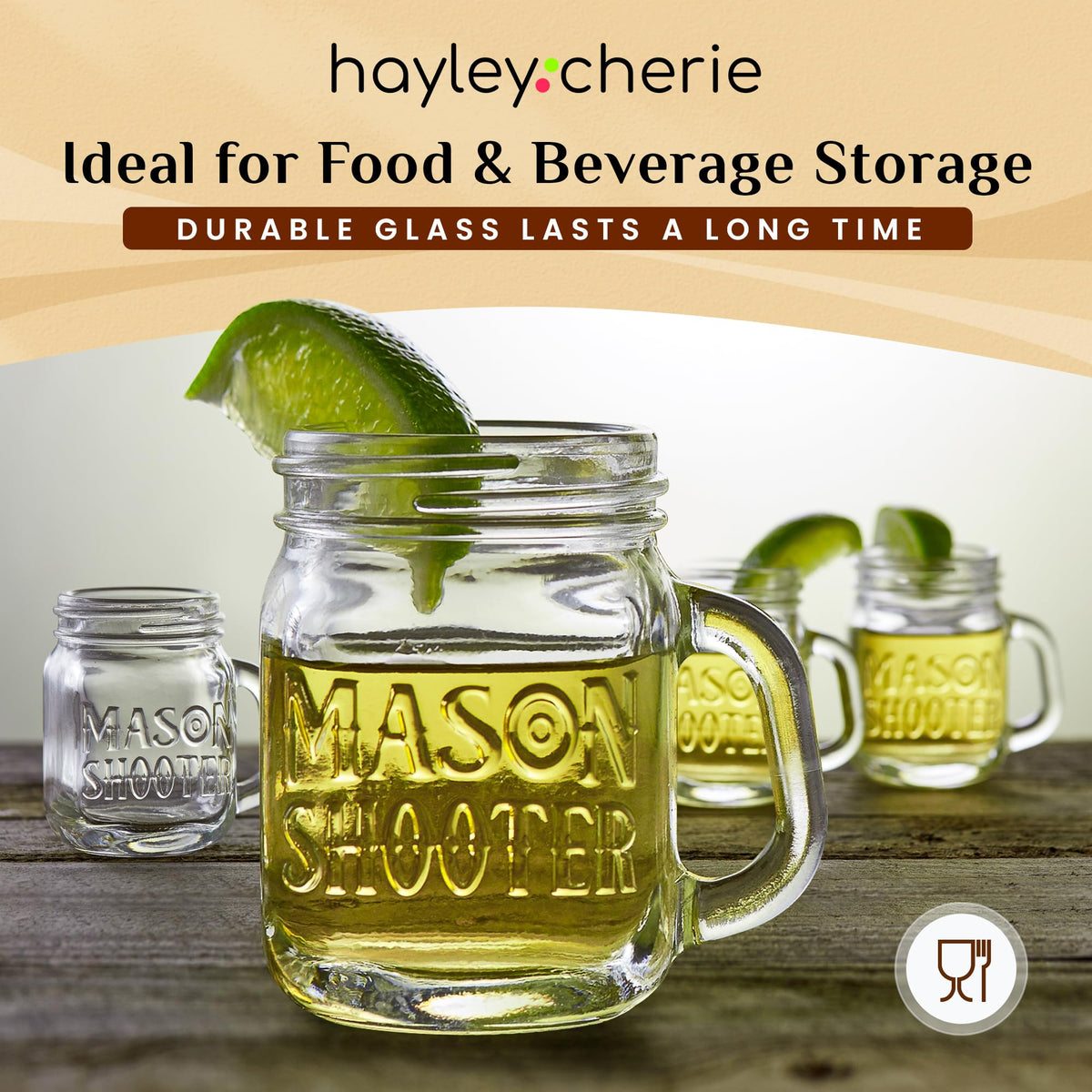 Hayley Cherie thick premium glass for durable, long-lasting use