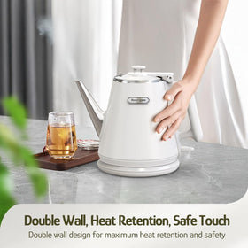 Hazel Quinn auto shut-off adds safety and convenient hands-free operation