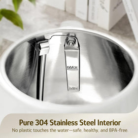 Hazel Quinn Retro Kettle cordless base for easy lifting and serving.