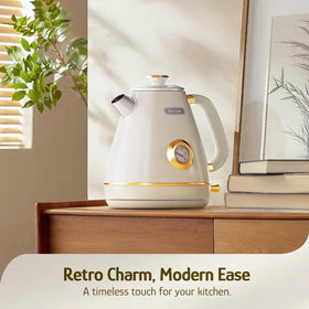 Hazel Quinn Retro Kettle thermometer dial for precise tea brewing.