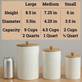 HB Design Co coffee canister keeps aroma within reach on the counter.