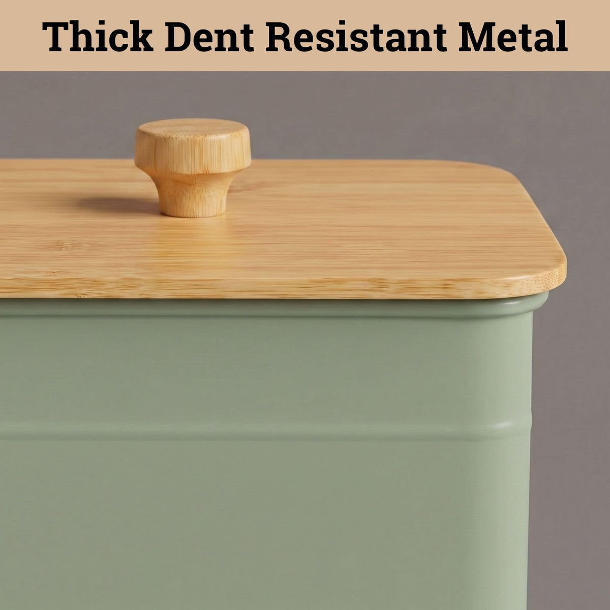 HB Design Co easy grip bamboo handles for smooth opening and minimal spills.