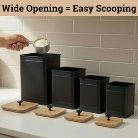 HB Design Co farmhouse style kitchen decor with black finish