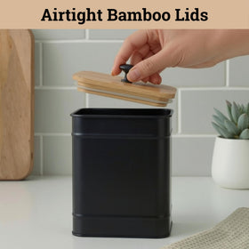 HB Design Co large mouth containers suitable for flour sugar and coffee