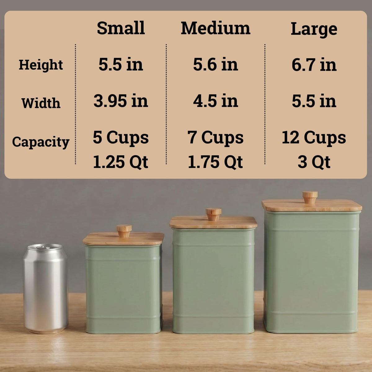 HB Design Co measuring cups fit the mouth for quick scooping.