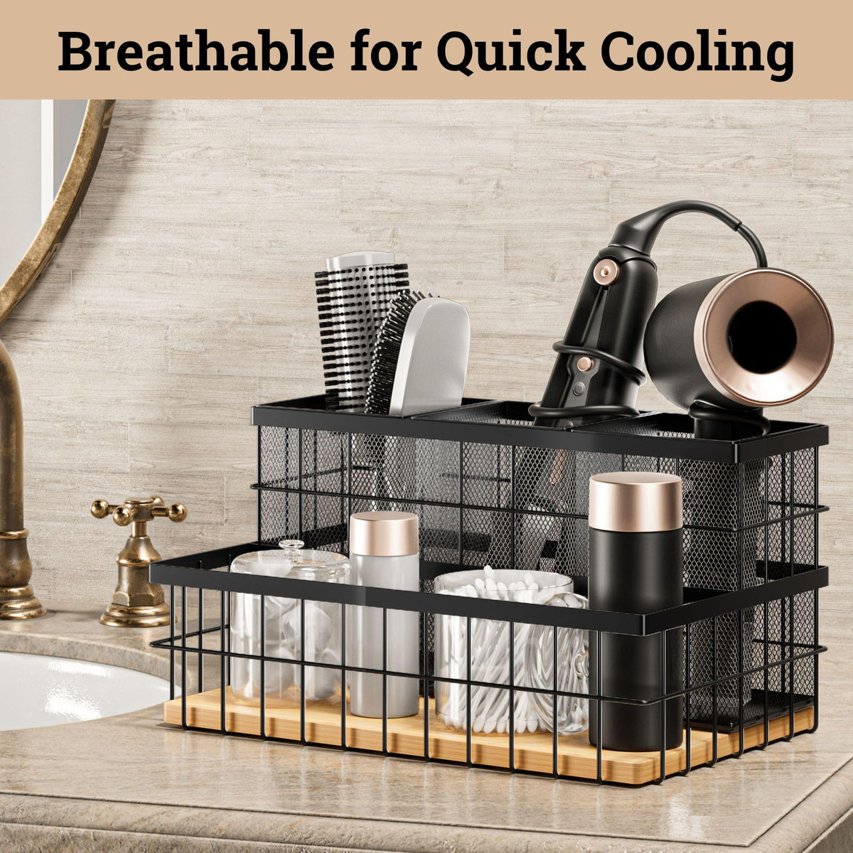 HB Design Co removable baskets provide easy cleaning and versatile tool separation.