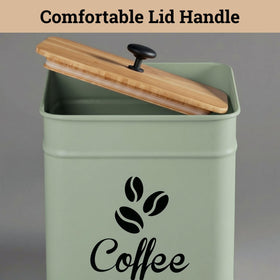 HB Design Co Rubber-lined lid keeps air out and aroma in.