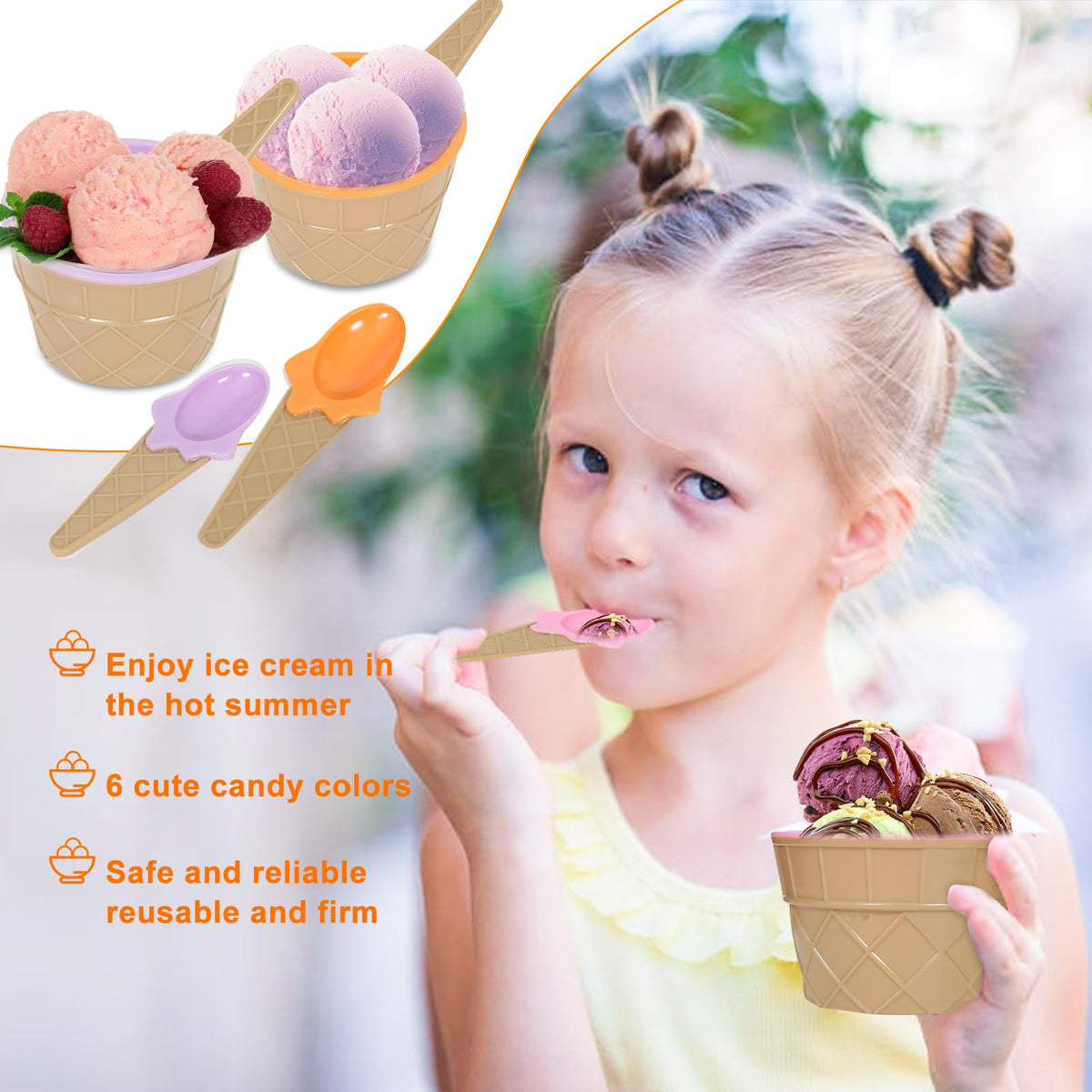Hbaushun stackable dessert bowls saving kitchen storage space.