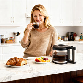 HBCyole 10-cup capacity ideal for daily coffee