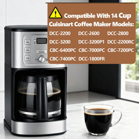 HBCyole borosilicate glass carafe delivers durability and heat resistance.