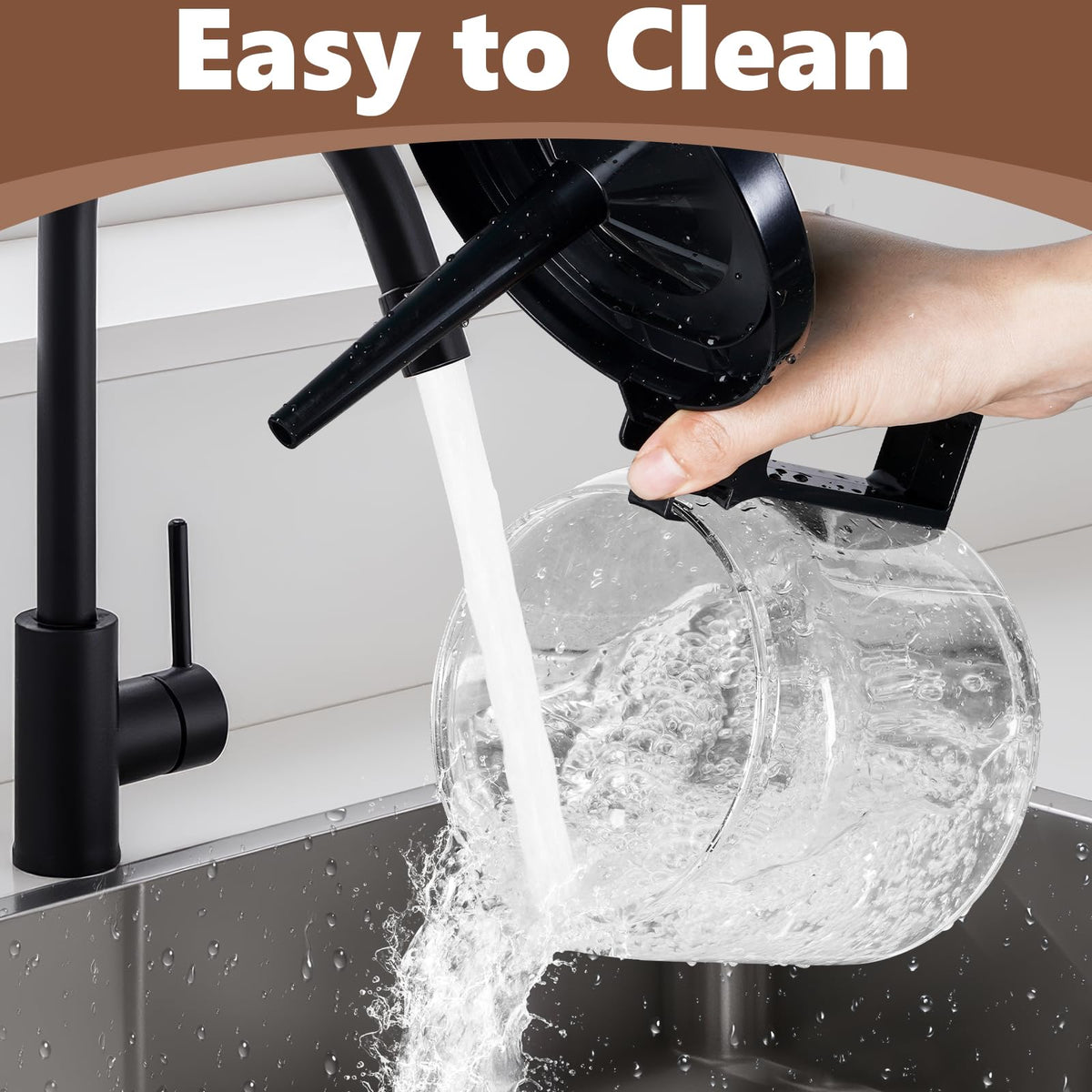 HBcyole BPA-free, dishwasher-safe carafe for easy cleaning