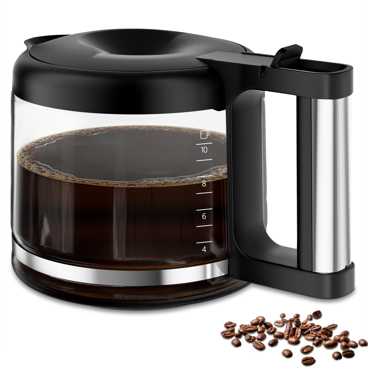 HBCyole coffee pot for De'Longhi COM532M with 1.2L capacity
