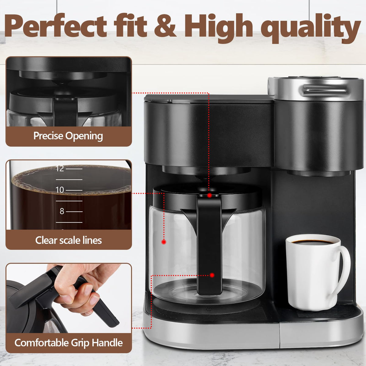 Dishwasher-safe label on HBCyole carafe for convenient cleaning