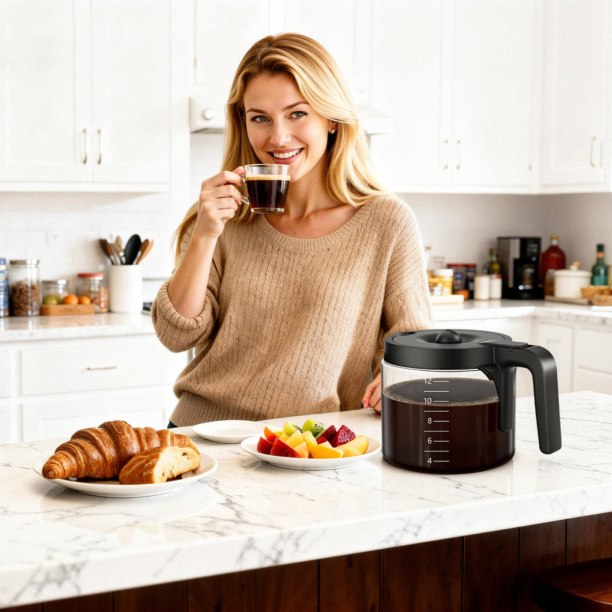 Packaging and compatibility details for K-DUO 5100 carafe