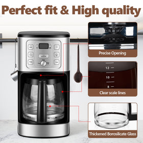 HBCyole tight-closure lid reduces drips during coffee pouring.