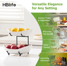 HBlife 3-tier stand with multifunctional uses for bathroom or living room