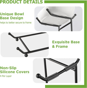 HBlife 3-tier fruit stand is dishwasher-safe for effortless cleanup.