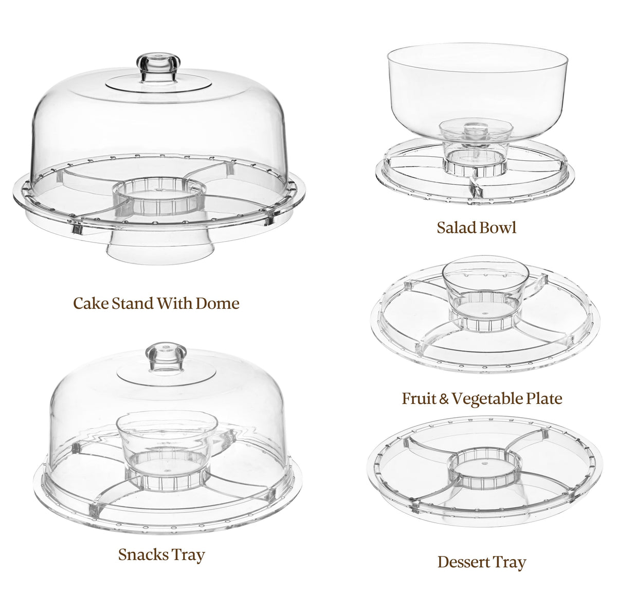 HBlife multifunctional stand pictured as cake plate and cookie platter