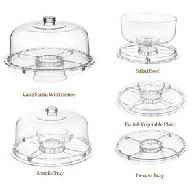 HBlife multifunctional stand pictured as cake plate and cookie platter