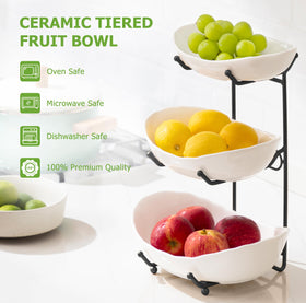 HBlife 3-tier stand features non-slip silicone feet for wobble-free serving.