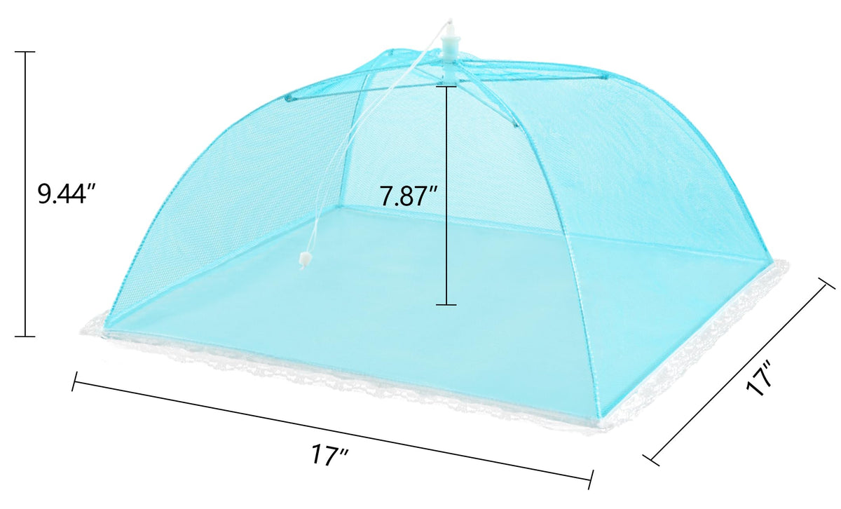 HBlife yellow pop-up mesh food cover keeps bites fresh during barbecues