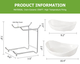 HBlife ready-assemble fruit bowl for instant countertop organization