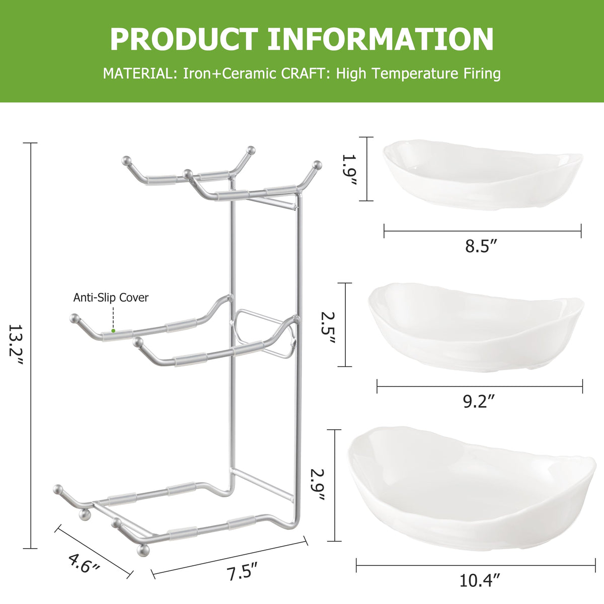 HBlife Ready-to-use fruit bowl arrives assembled for instant organization.