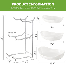 HBlife Ready-to-use fruit bowl arrives assembled for instant organization.