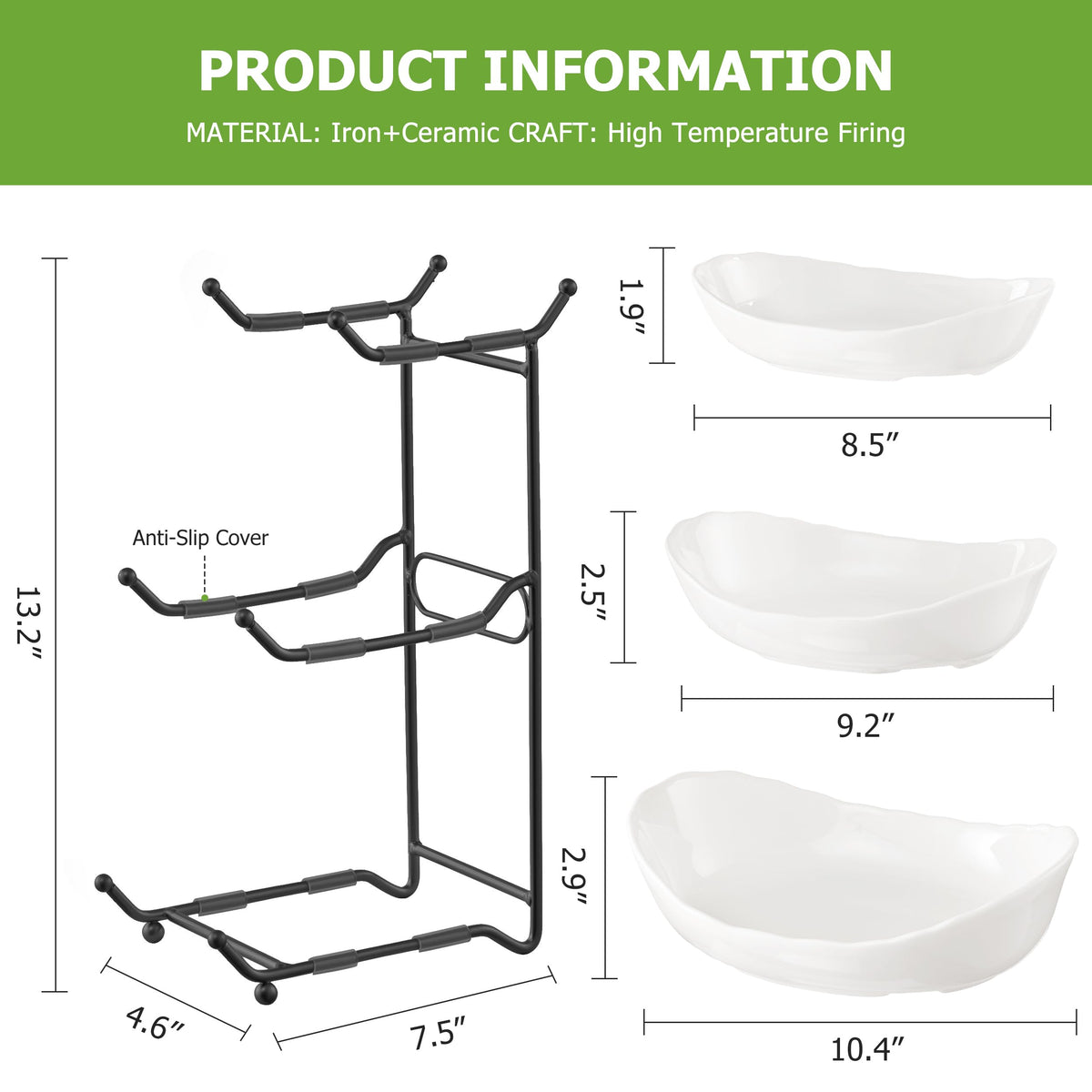 HBlife tiered display stand doubles as stylish decor while showcasing produce.