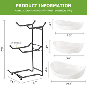 HBlife tiered display stand doubles as stylish decor while showcasing produce.