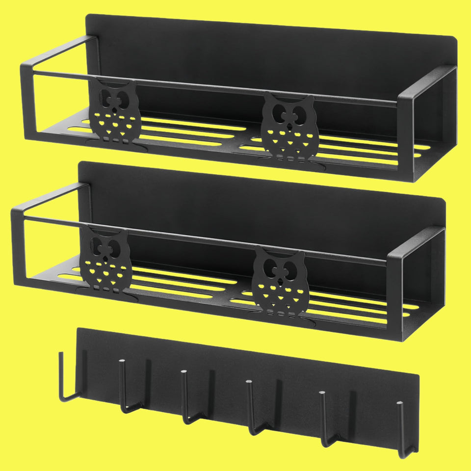 HCBaoXGui magnetic spice rack on the fridge, large shelf for easy spice access.