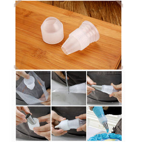 Hdujuan large coupler for piping tip 2D enables quick switch while keeping color consistent.