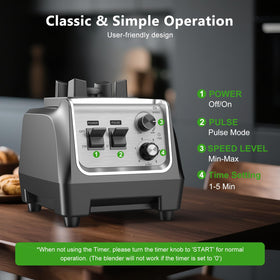 H-Duka self-cleaning mode makes cleanup quick after blending sessions.