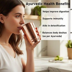 HEALTHANDWEALTH Cup demonstrates 350 ml capacity in use.