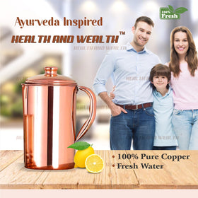 Healthandwealth sustainable plastic-free pitcher for eco-friendly kitchens