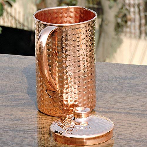 HealthGoodsIn copper pitcher makes a thoughtful wellness gift.