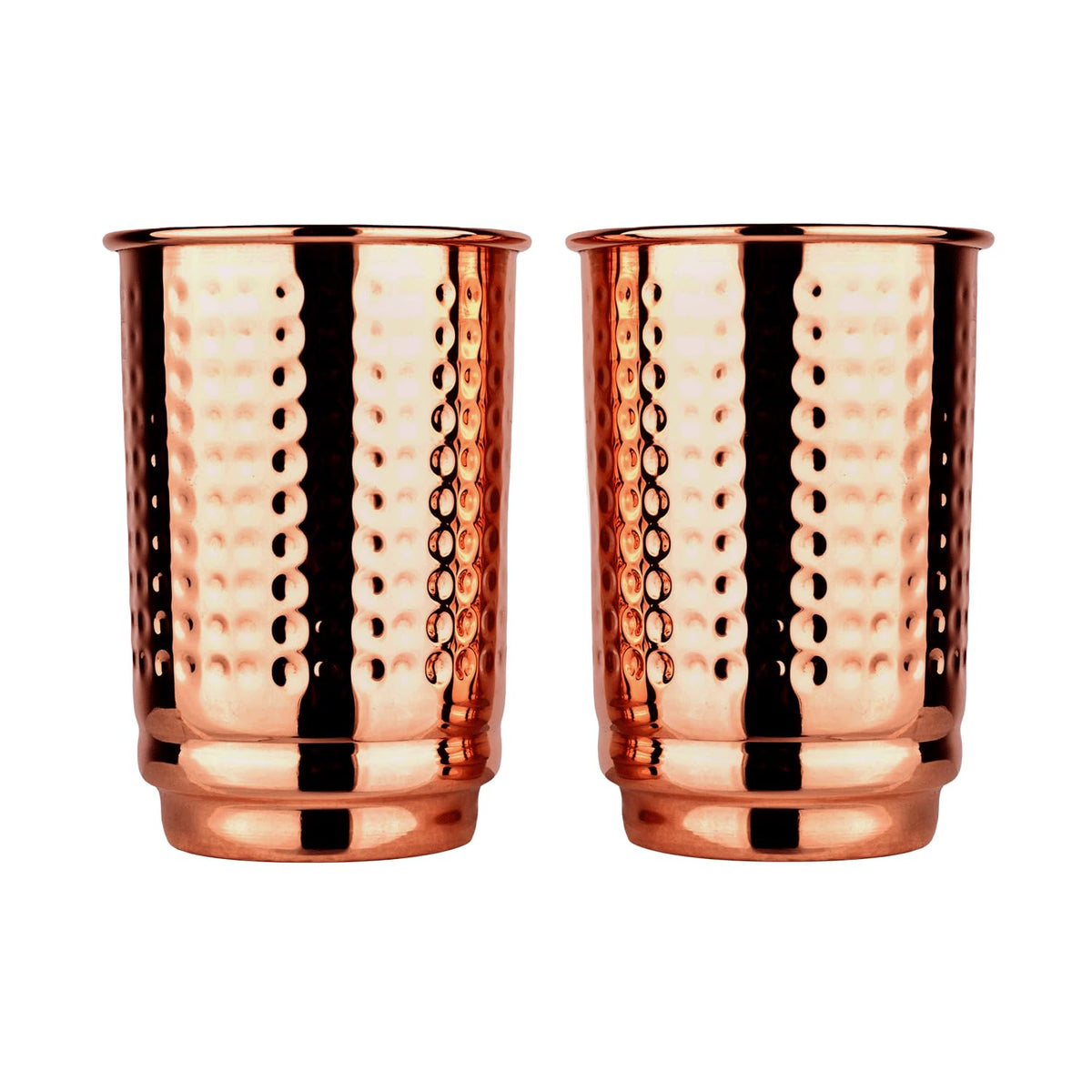 HealthGoodsIn pure copper cups set of 2 for daily hydration