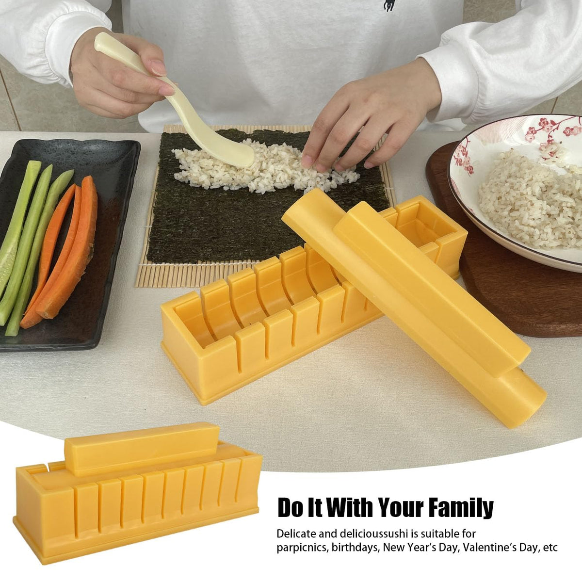 Healthman complete sushi kit ideal for beginner friendly home use