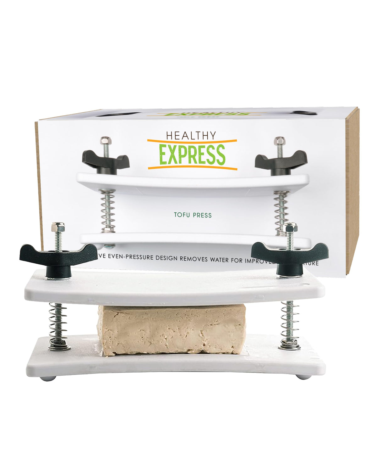 Healthy Express BPA-free tofu press for safe kitchen use.