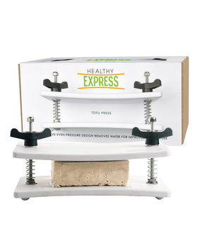 Healthy Express BPA-free tofu press for safe kitchen use.
