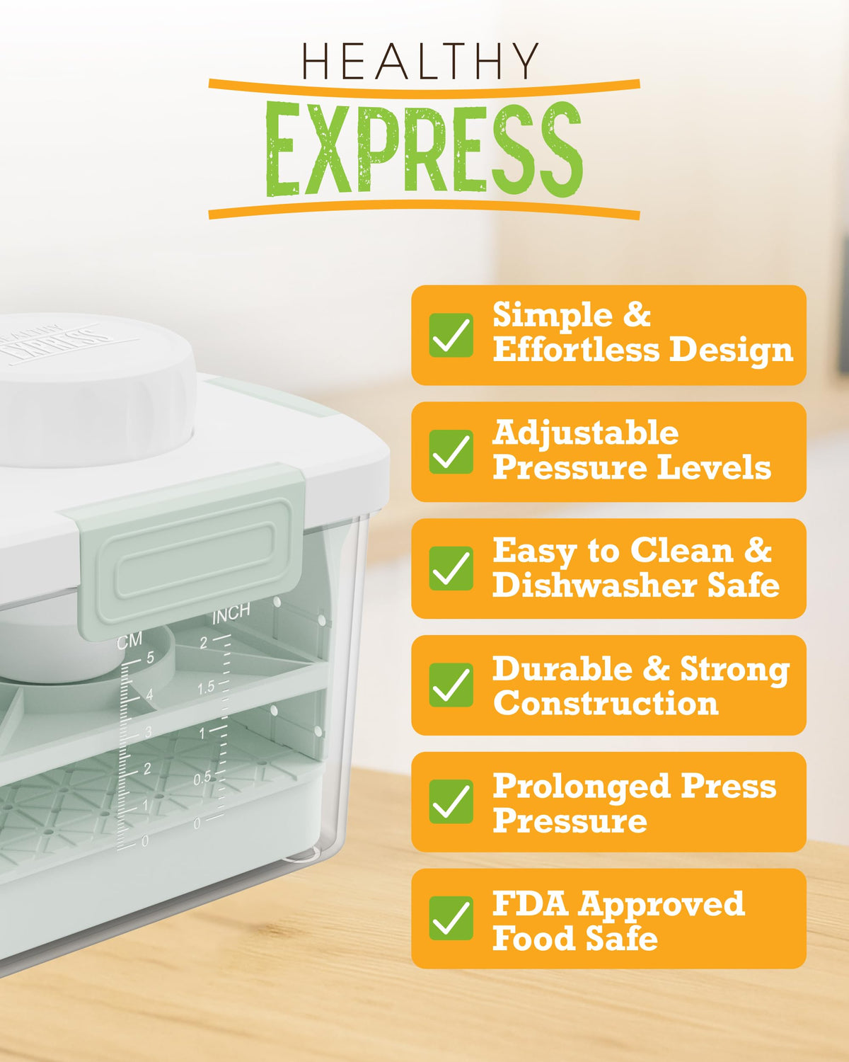 Healthy Express Tofu Press water drain shows efficient moisture extraction