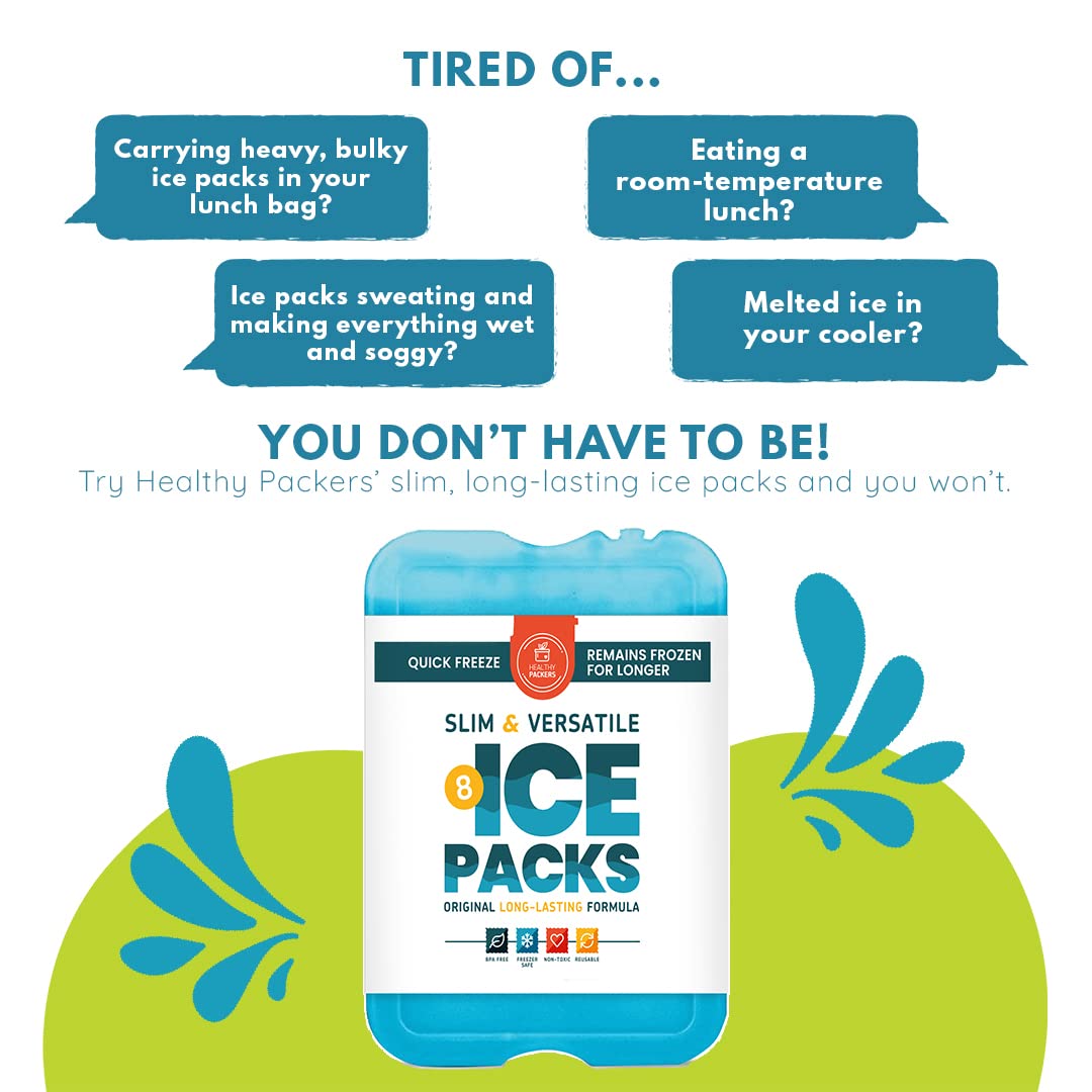 Healthy Packers Cool Pack quick-freeze formula maintains cold temps without melting