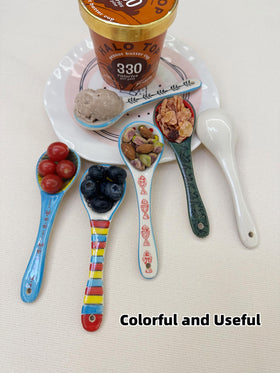 Heart & Home spoon set doubles as decorative pieces on display shelves.