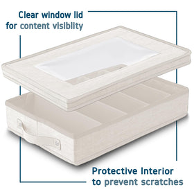 Hearth & Harbor storage with padded dividers emphasizes gentle protection for silverware
