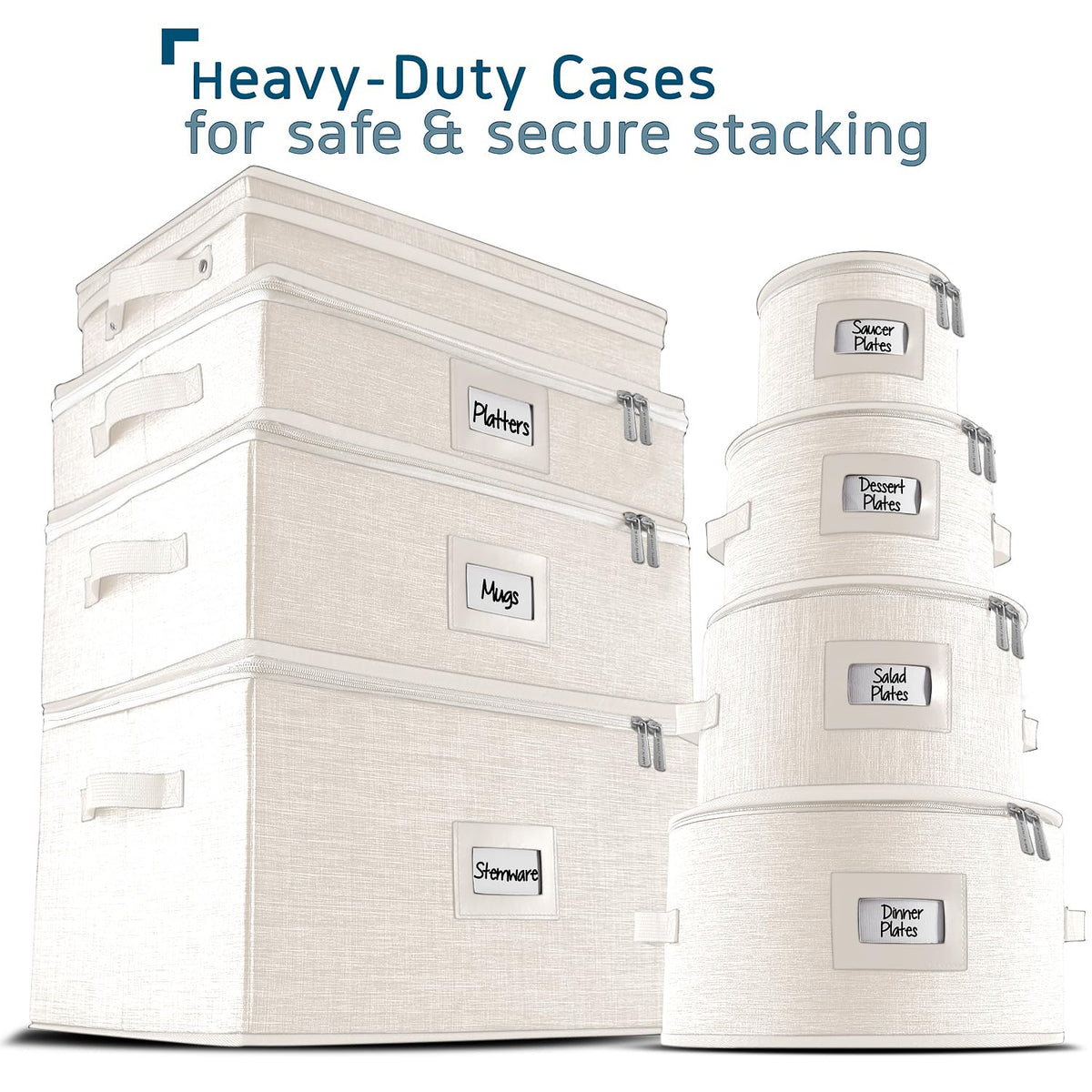 Hearth & Harbor flatware storage box fits service for 12 with padded compartments