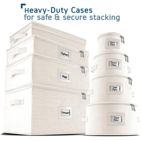 Hearth & Harbor flatware storage box fits service for 12 with padded compartments