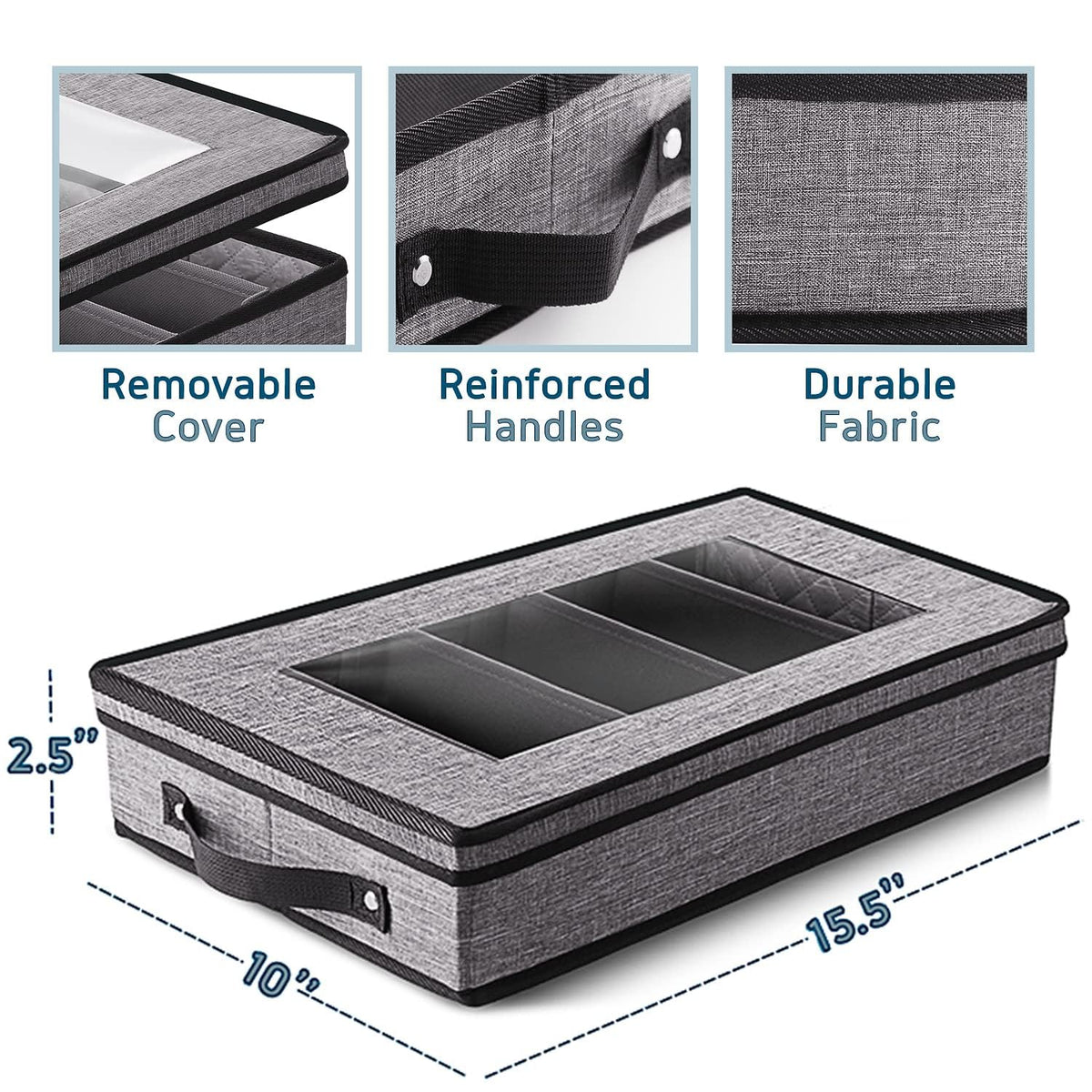 Hearth and Harbor padded-dividers soft interior protects delicate cutlery during storage.