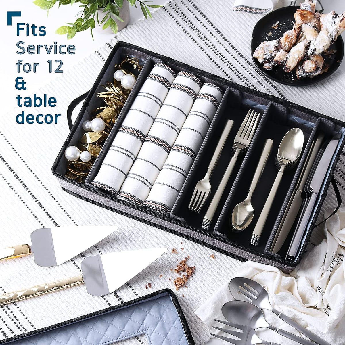 Hearth and Harbor storage box clear window lets you see contents at a glance.