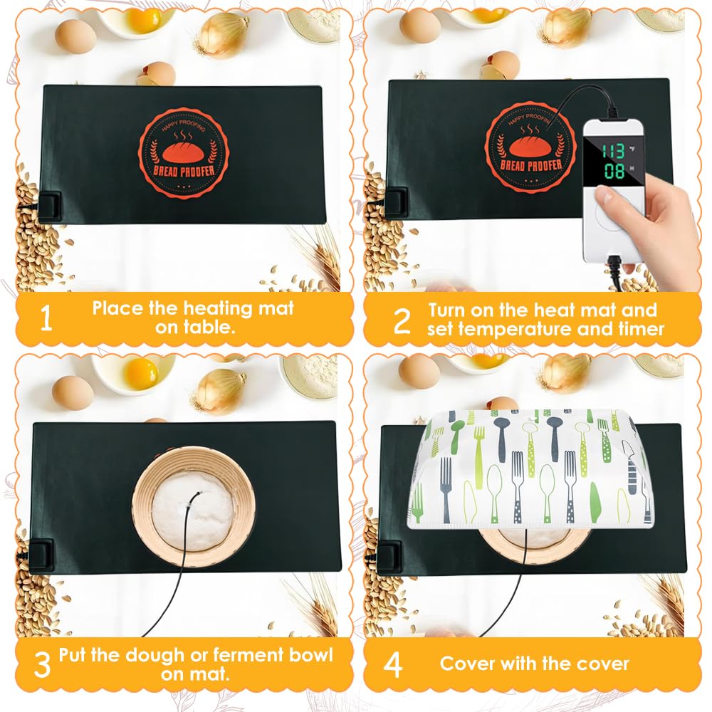 HeatIdeas auto-off timer helps prevent over-proofing