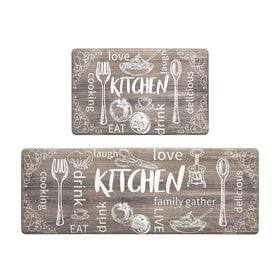 HEBE anti-fatigue kitchen mat close-up showing cushioned surface for comfortable standing